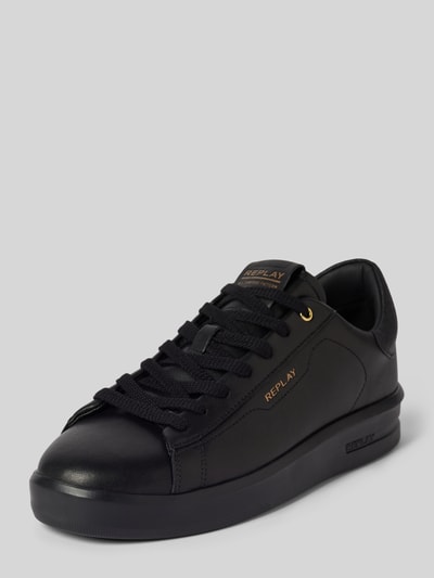 Replay Sneaker aus echtem Leder Modell 'UNIVERSITY' Black 1