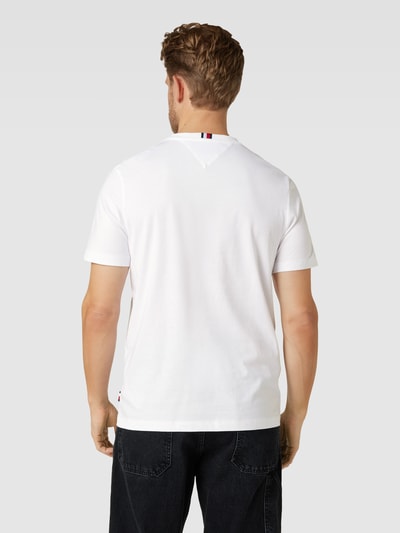 Tommy Hilfiger T-Shirt mit Label-Print Weiss 5