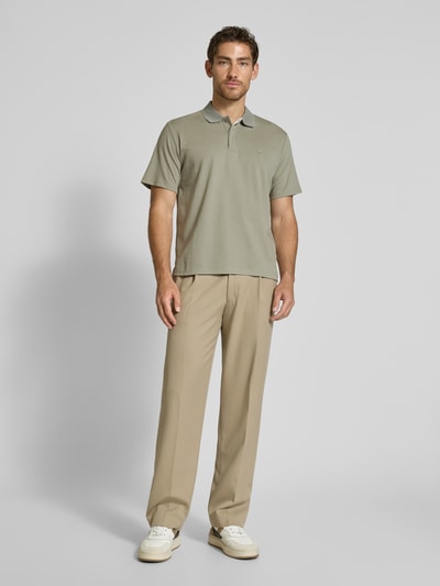 Jack & Jones Premium Regular Fit Poloshirt mit Logo-Patch Modell 'RODNEY' Lind 1