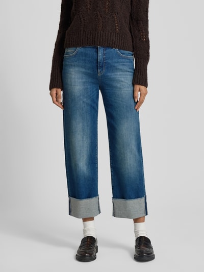 Marc Cain Relaxed Fit Jeans im 5-Pocket-Design Bleu Melange 4