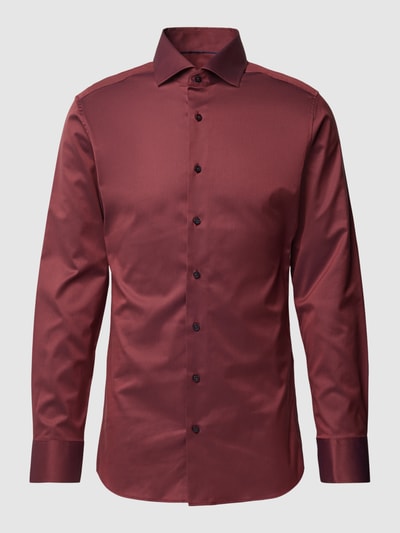 Eterna Slim Fit Premium Shirt mit Haifischkragen Bordeaux 2