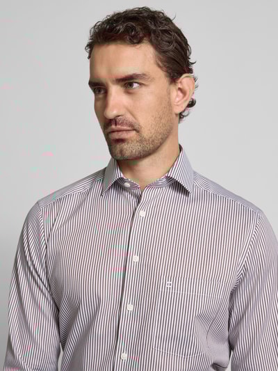 OLYMP Modern Fit Business-Hemd mit Kentkragen Modell 'Global Kent' Mittelbraun 3