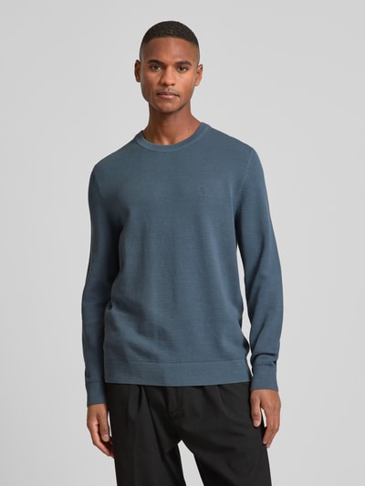 Marc O'Polo Regular Fit Pullover aus reiner Baumwolle  Blau 4