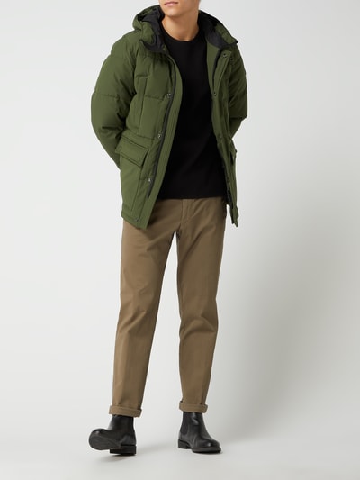 Vintage Industries  Steppjacke mit Kapuze Modell 'Milo' Olivgrün 1