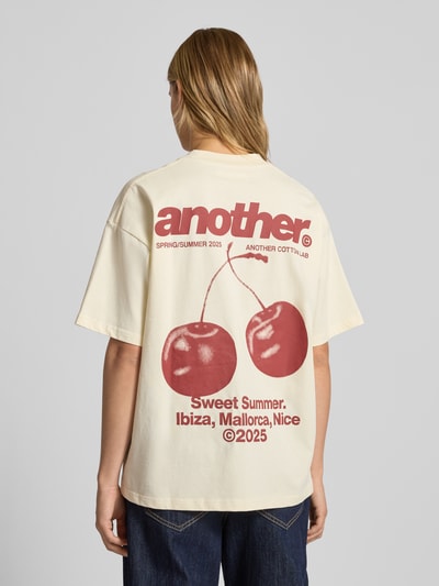 ANOTHER COTTON LAB Oversized T-Shirt mit Rundhalsausschnitt Ecru 5