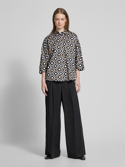 Christian Berg Woman Regular fit blouse met 3/4-mouwen Zwart - 1