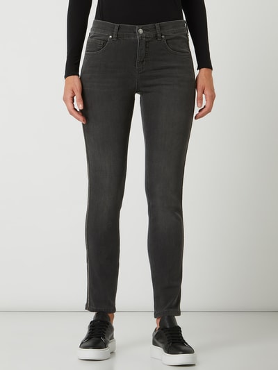 Angels Skinny Fit Jeans mit Stretch-Anteil Modell 'Fancy' Mittelgrau 4