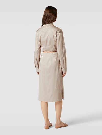 White Label Hemdblusenkleid mit Bindegürtel Sand 5