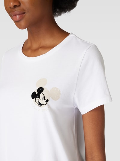 Frogbox T-Shirt mit Motiv-Print Modell 'Mickey Mouse shirt' Weiss 3