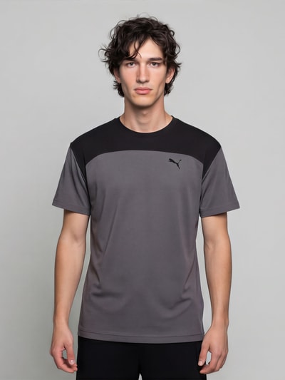 PUMA Performance Regular Fit T-Shirt mit DryCell Technology Modell 'PUMATECH Essentials Tee' Anthrazit 4