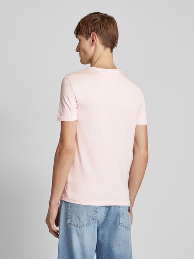 Tommy Jeans Slim Fit T-Shirt mit Label-Stitching Pink 5