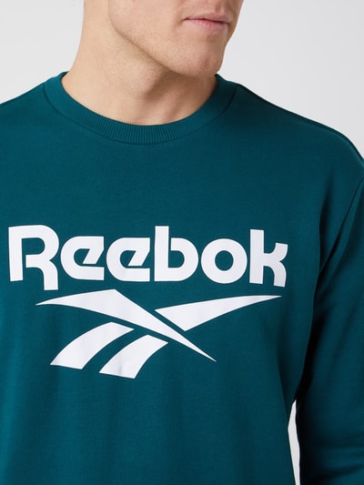 Reebok Bluza z nadrukiem z logo  Zielony 3