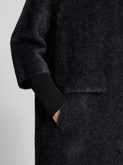 comma Jas met opstaande kraag Zwart - 3