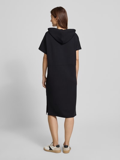 Christian Berg Woman Sweatkleid mit Statement-Print und Kapuze Black 5