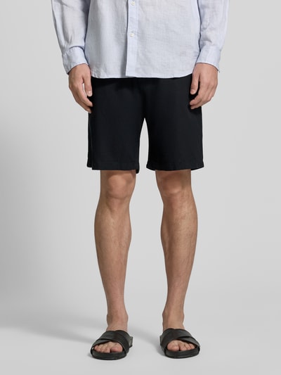 Selected Homme Slim Fit Bermudas aus Baumwoll-Leinen-Mix Modell 'BRODY' Black 4