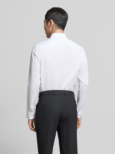 Jake*s Regular Fit Business Hemd aus Baumwolle mit Kentkragen Weiss 5