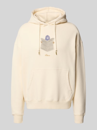 BLKVIS Hoodie mit Motiv-Print und Känguru-Tasche Offwhite 2