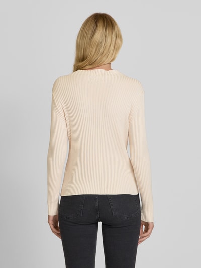 More & More Gebreide pullover met boothals Beige - 5