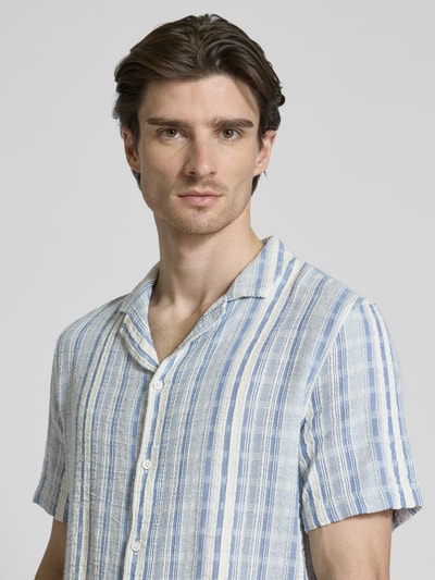 s.Oliver RED LABEL Oversize Freizeithemd aus reiner Baumwolle Blau 3