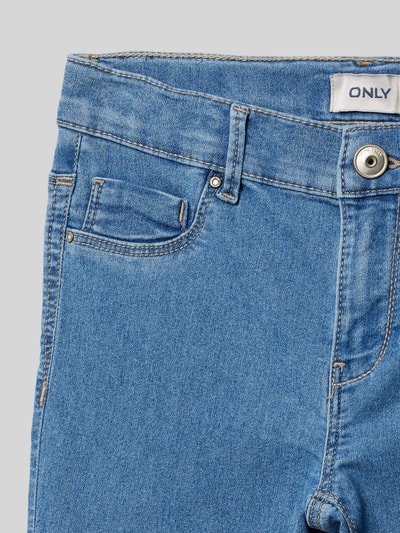 Only Skinny Fit Jeans mit ausgestelltem Bein Modell 'MILA-IRIS' Blau 2