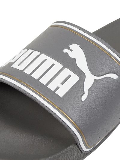 Puma Slides mit Logo Petrol 2