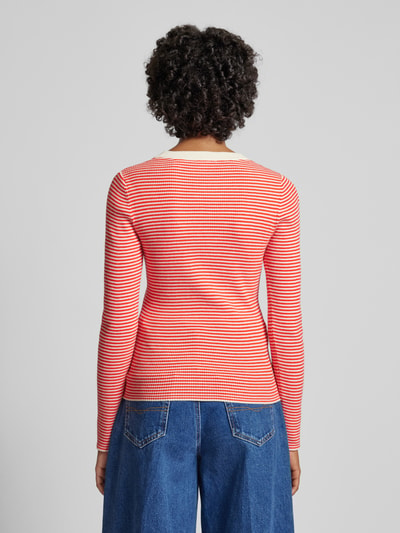 Levi's® Gebreide pullover met geribde ronde hals Rood - 5