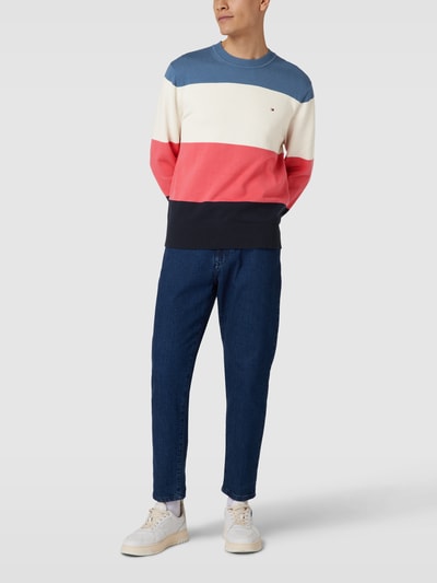 Tommy Hilfiger Strickpullover mit Logo-Stitching Ocean 1