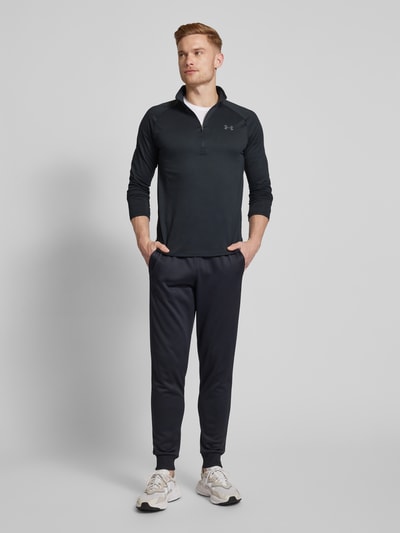 Under Armour Shirt met lange mouwen van viscose met schipperskraag Zwart - 1