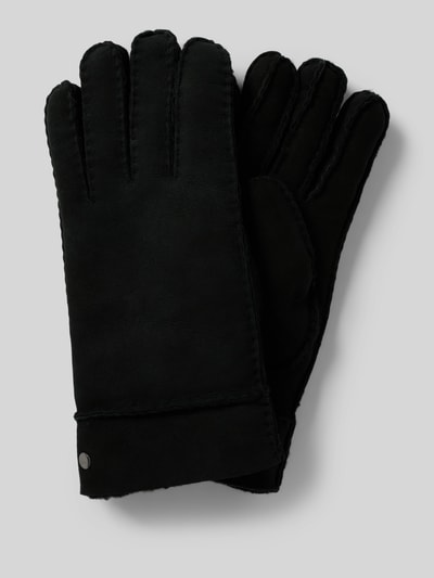 Roeckl Handschuhe aus echtem Seidenlammfell Modell 'BERGEN' BLACK 1