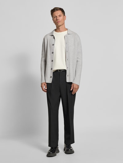 GRAN SASSO Gebreid jack van scheerwolmix met kasjmier Beige - 1