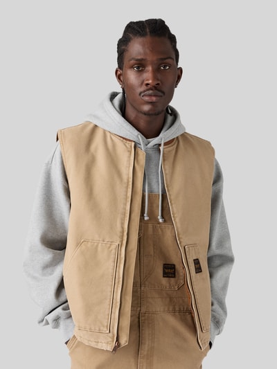 Levi's® Regular Fit Outdoor-Weste aus reiner Baumwolle mit aufgesetzten Taschen Beige 1