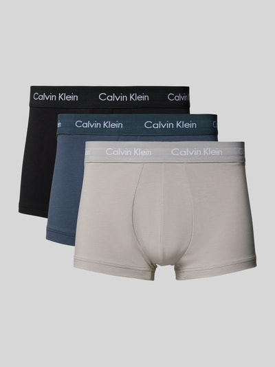 Calvin Klein Underwear Boxershort met band met label in een set van 3 stuks Petrol - 1