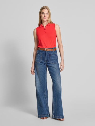 Christian Berg Woman Tanktop met polokraag Lichtrood - 1