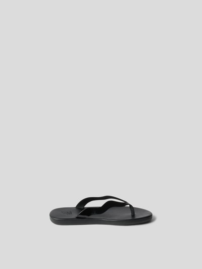 Ancient Greek Sandals Zehentrenner in Glanz-Optik Black 6