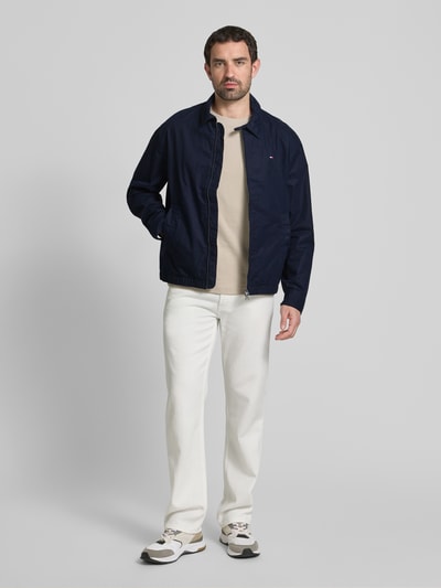Tommy Hilfiger Regular Fit Blouson aus reiner Baumwolle Marine 1