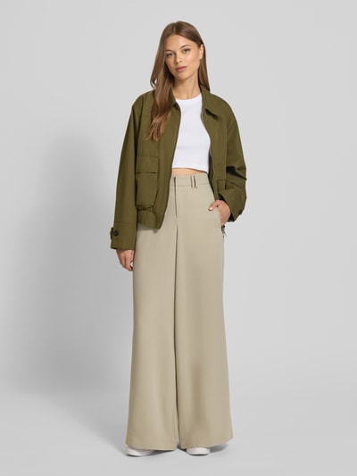 Drykorn Hose mit weitem Bein und Eingrifftaschen Modell 'BROAD' Sand 1