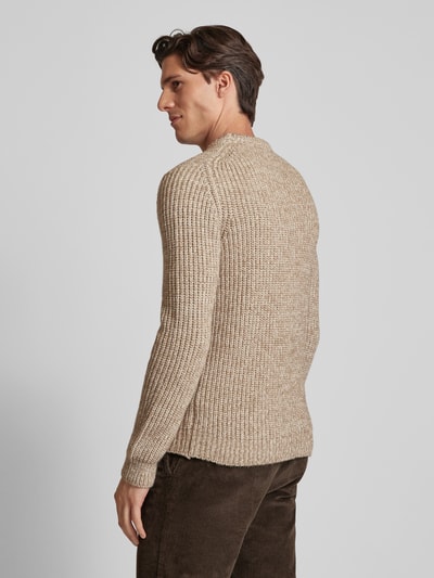 JOOP! Jeans Strickpullover mit Rundhalsausschnitt Modell 'Oro' Offwhite 5