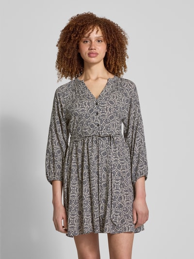 Only Soepele mini-jurk van pure viscose, model 'NOVA' Jeansblauw - 4