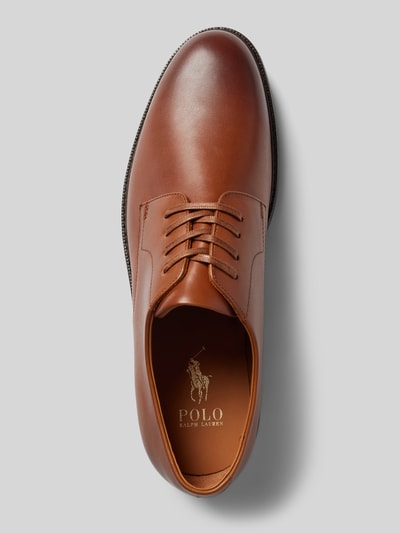 Polo Ralph Lauren Derby schoenen met vetersluiting, model 'ASHER' Cognac - 4