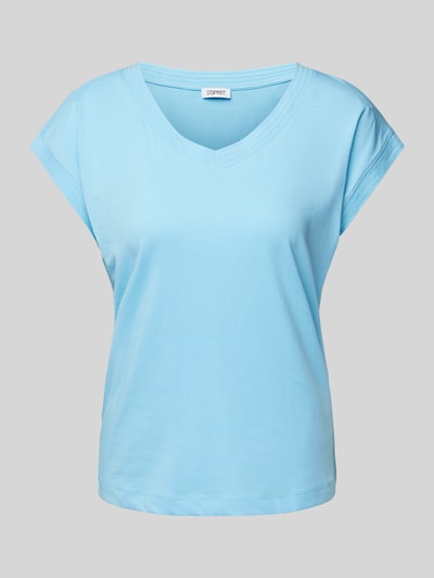 Esprit T-shirt met kapmouwen Turquoise - 2