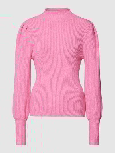 Only Gebreide pullover in riblook, model 'KATIA' Roze - 2