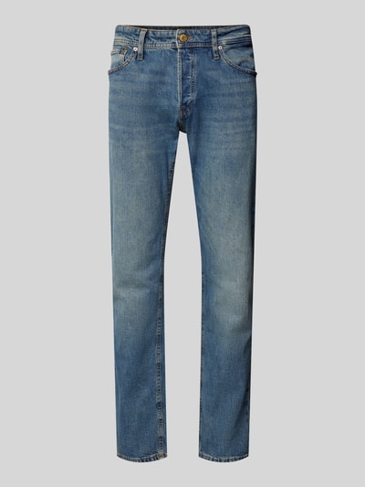 Jack & Jones Tapered Fit Jeans im 5-Pocket-Design Modell 'MIKE' Jeansblau 2