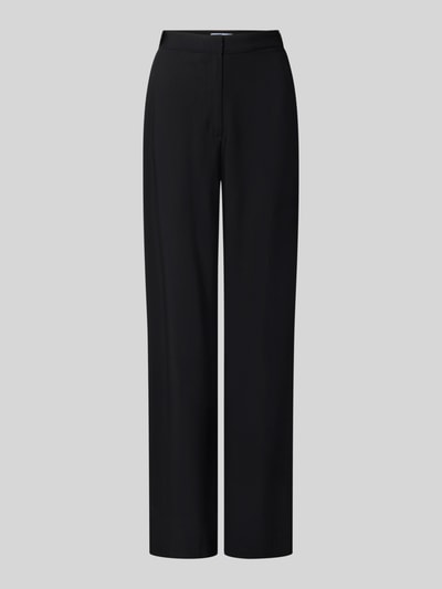 Jake*s Casual Weite Hose mit Modal-Mix Black 1