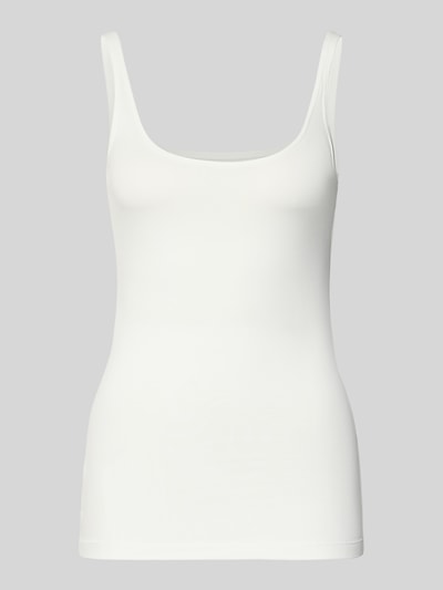 Produktfoto, Tanktop Steppnähten Modell 'DAILY' von Opus aus Baumwollmischung mit Elasthan-Anteil, unifarbenes Design, körpernaher Schnitt