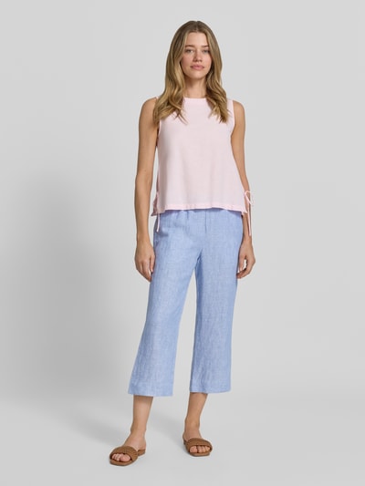 TONI Wide Leg Caprihose aus Leinen Modell 'PIA' Hellblau 1