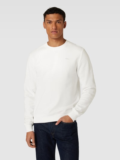 s.Oliver RED LABEL Sweatshirt mit Label-Schriftzug Offwhite 4