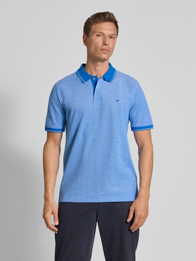 Fynch-Hatton Koszulka polo z wyhaftowanym logo Królewski niebieski 4