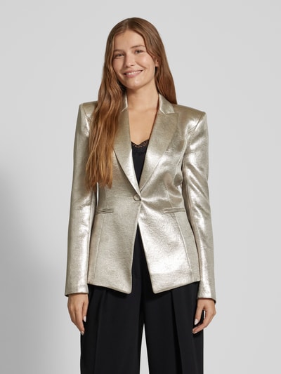 Patrizia Pepe Blazer mit Paspeltaschen Modell 'Giacca' Gold Melange 4