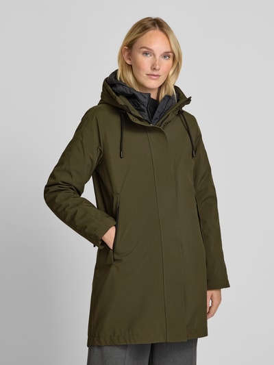 Fuchs Schmitt Mantel mit Kapuze Khaki 4