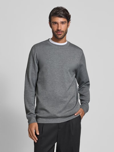Matinique Sweatshirt mit Label-Detail Modell 'harry' Hellgrau Melange 4